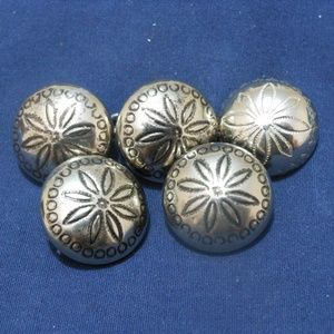 Vintage (5) Concho style Button Covers